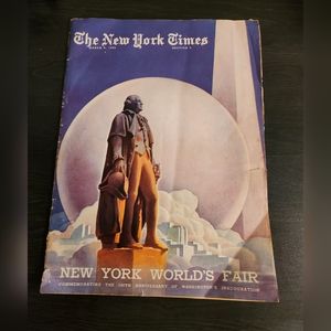 The New York Times Magazine 1939 New York World’s Fair, Section 8, Washington